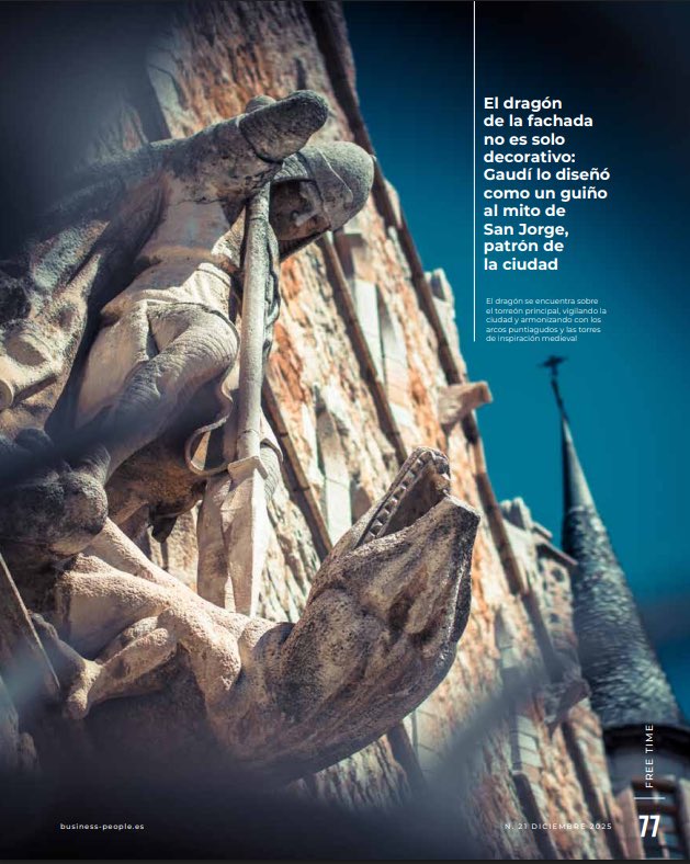 CasaBotines's tweet photo. 📰 La revista @BPeople_espana dedica varias páginas de su último número al Museo Casa Botines Gaudí, repasando su historia, arquitectura y su papel actual como espacio museístico en León.

#BusinessPeople #CasaBotines #Gaudí #Patrimonio https://t.co/gadIigpryy