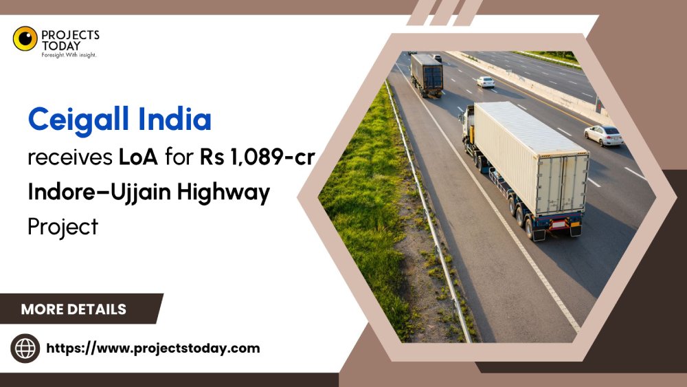 projects_today's tweet photo. Ceigall India receives LoA for Rs 1,089-cr Indore–Ujjain Highway Project
To read more: https://t.co/LEoMhsLWxN
#CeigallInfra #MPRDC #IndoreUjjainHighway #InfrastructureDevelopment #GreenfieldProject #RoadConstruction #ProjectAward #CivilEngineering #TransportationInfrastructure #IndiaGrowth #projectstoday #projectstodayindia #project #news #newsupdates #updates #Exclusive #India #construction #work #newsalert #development