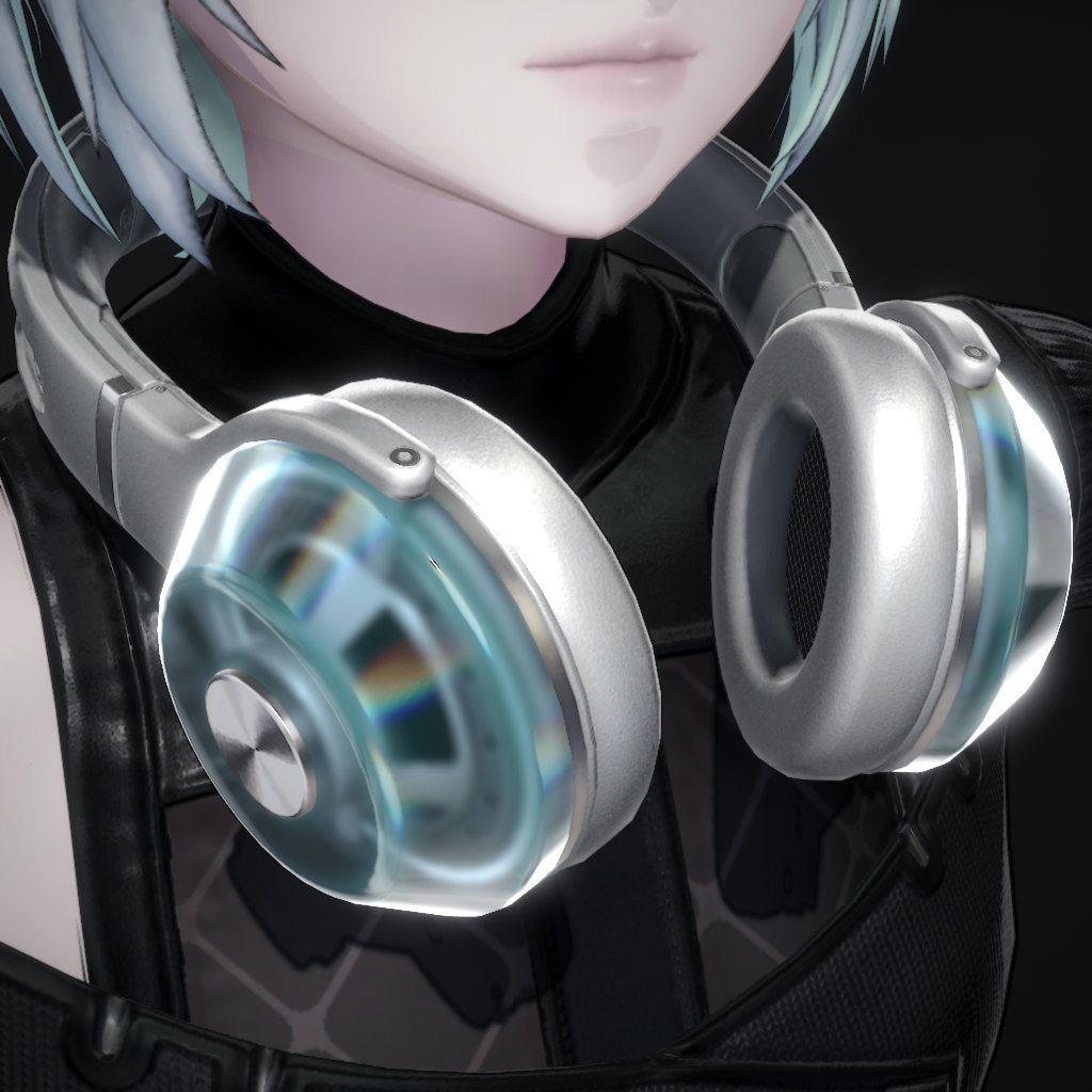 衣装おまけ用のスケルトンなハウジングのヘッドンホホ 