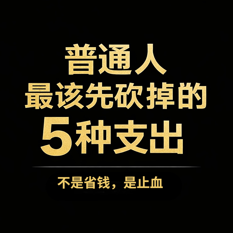 baozong_facai's tweet photo. 普通人想翻身，第一步不是赚钱，是先把这 5 种支出砍掉。

不是省钱，是止血。

1️⃣ 情绪型消费
加班后的报复性消费、心情不好就买。
这是用钱给情绪擦屁股，永远填不满。

2️⃣ “看起来很体面”的消费
不必要的车、包、社交排场。
别人记不住你花了多少钱，只记得你有没有价值。

3️⃣ 低质量订阅
用不到的软件、平台会员、冲动课程。
复利不来自“买”，来自“用”。

4️⃣ 无回报社交
纯消耗时间和金钱的饭局、应酬、酒局。
关系不能变机会，只是成本。

5️⃣ 不提升能力的便利
天天外卖、频繁打车、用钱换懒。
短期舒服，长期废掉竞争力。

砍掉这些，不是为了变穷，
是为了把钱留给真正能改变命运的地方。