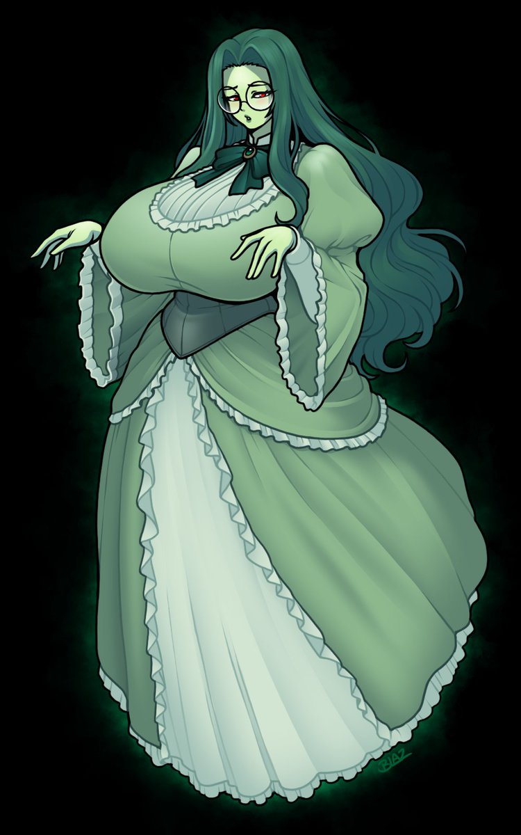 Blazbaros's tweet image. Commission - "Irene" #Monstergirl #Ghost #Ghostbusters