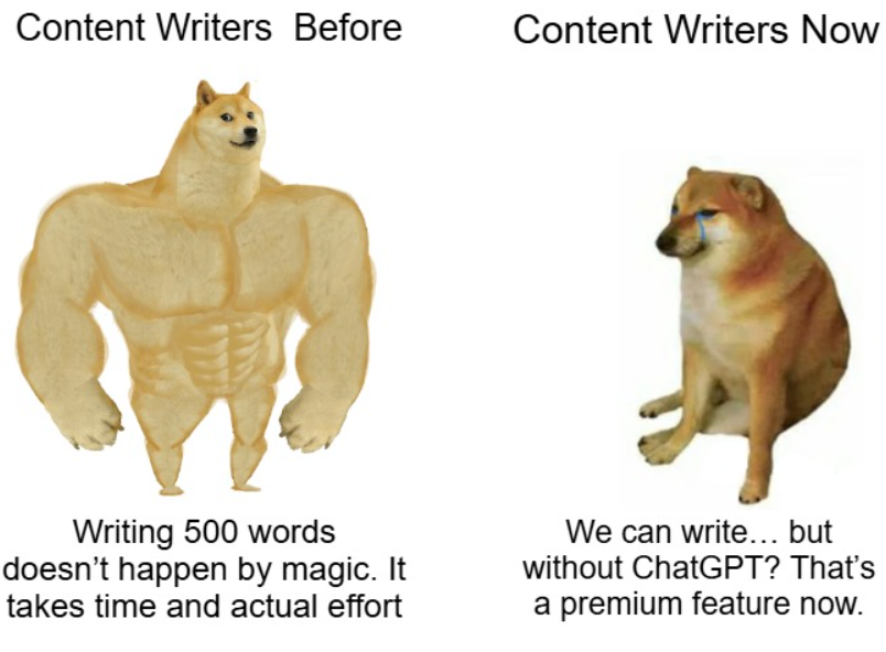 GuestCountry's tweet photo. Let’s start the debate.
AI killed writing… or saved writers’ time?
.
.
.
.
.
.
#AIVsHumans
#ContentDebate
#WriterTwitter
#Aicontent
#DigitalMarketing
#SEOTwitter
#ContentMarketing
#AIMarketing
#WriterLife
#MarketingHumor
#AIEra
#FutureOfWork https://t.co/ITYt456h0F