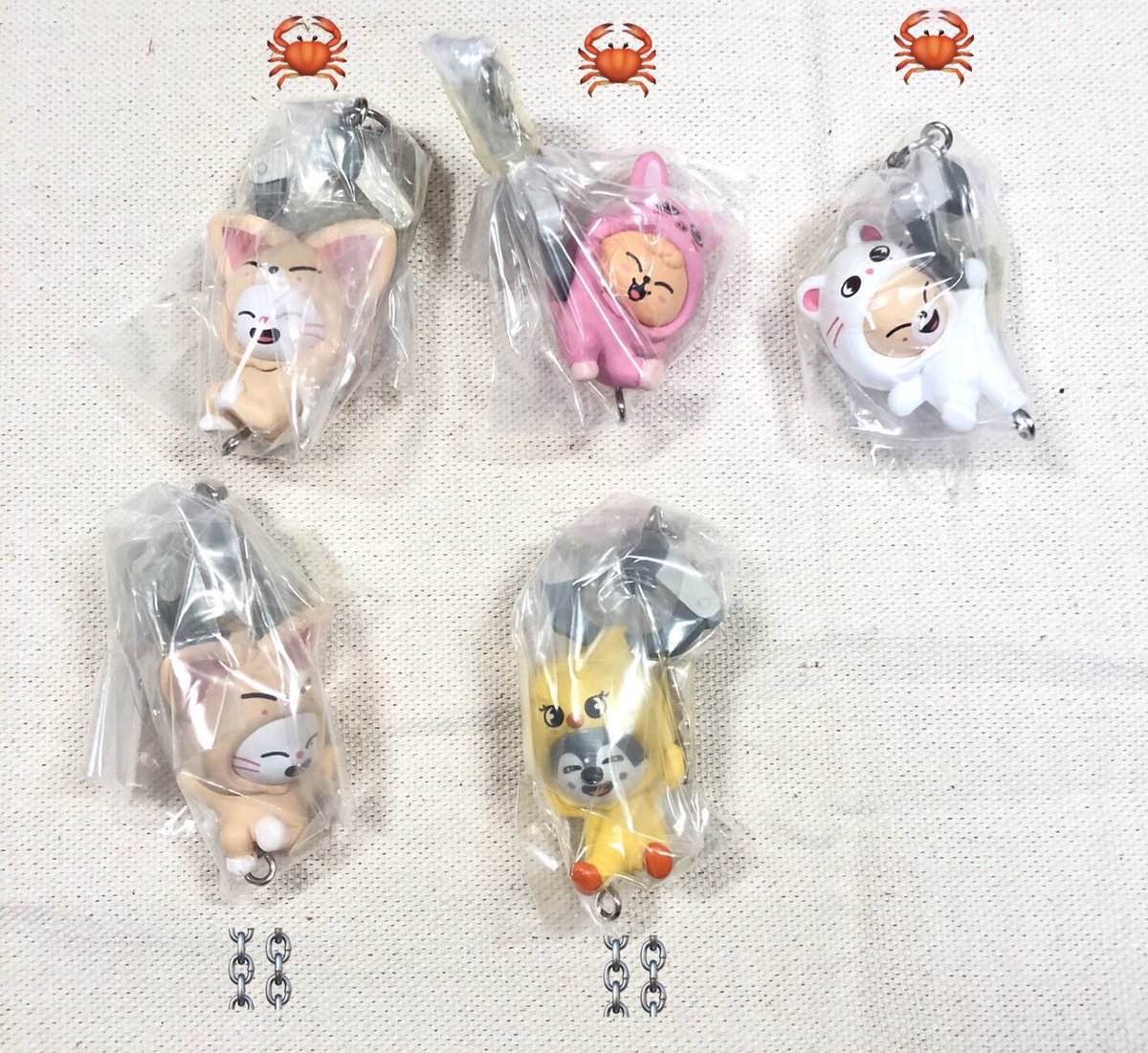cheesekurage's tweet photo. straykids SKZOO つまんでつなげてマスコット ガチャ 交換

譲🦀ジニレット🥟パピム🐶フォクシニ🦊
　⛓️ジニレット🥟ウルフチャン🐺

求🦀⛓️ハンクォッカ🐿️2 リービット🐰1

📮交換希望です
お気軽にお声掛け下さい🙇‍♀️ https://t.co/tTW0JrXKvl