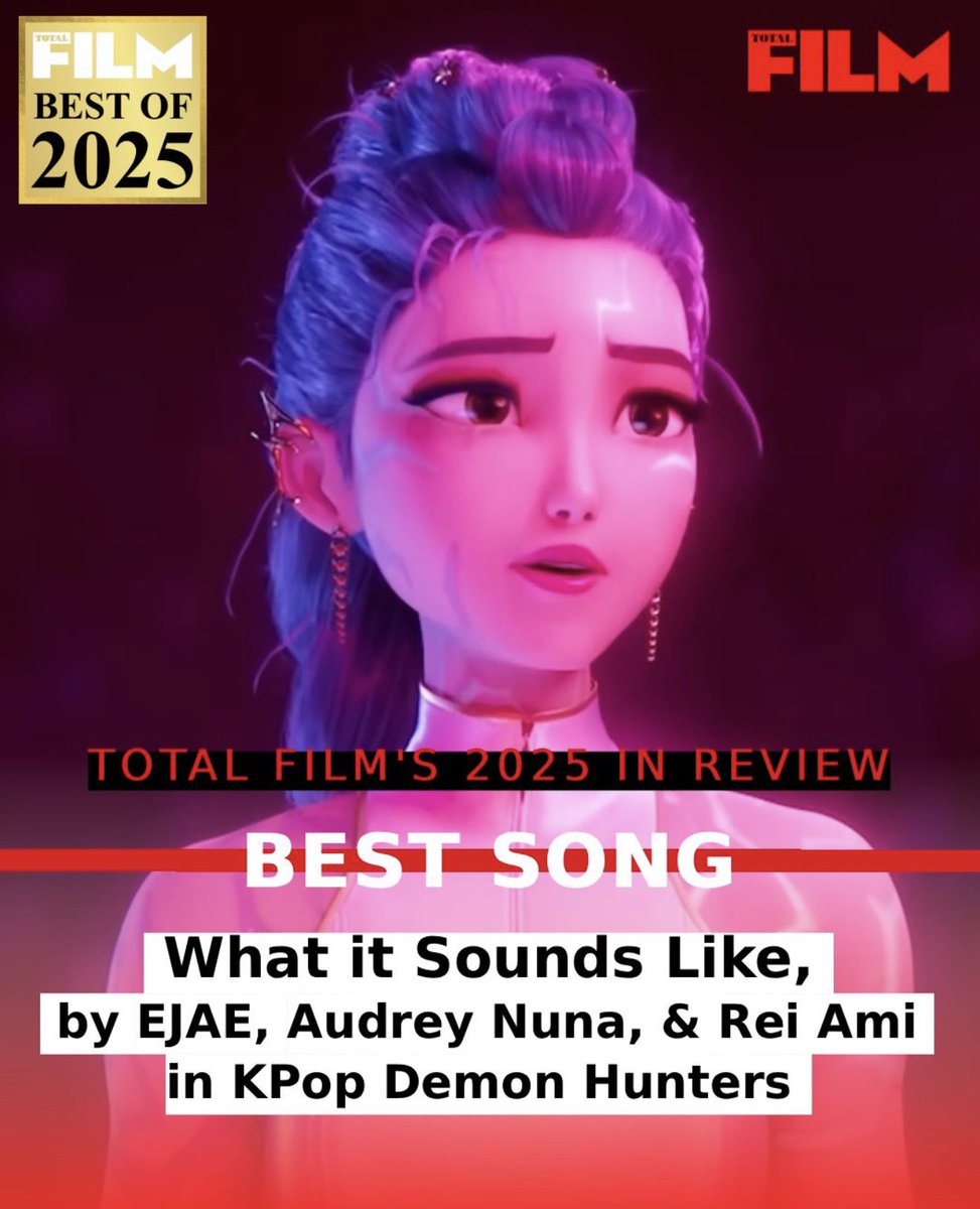 EJAEDaily's tweet photo. Total Film named “What It Sounds Like” the best song of 2025 https://t.co/N0U7zmvyvo https://t.co/m9mAaKridt