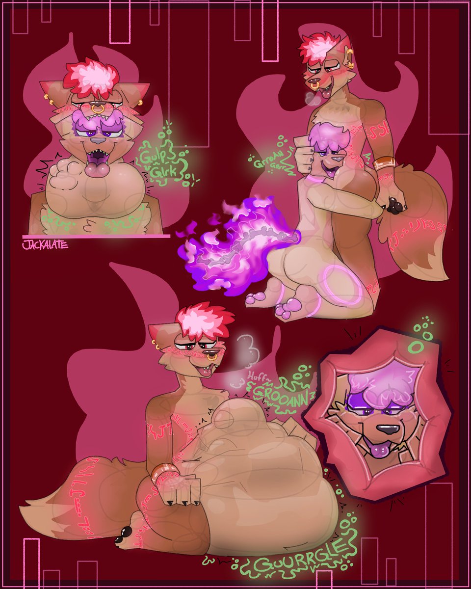 (Commission)
Warm (hot and firey) embrace :3 ~

#vore #furry #nsfw #endo