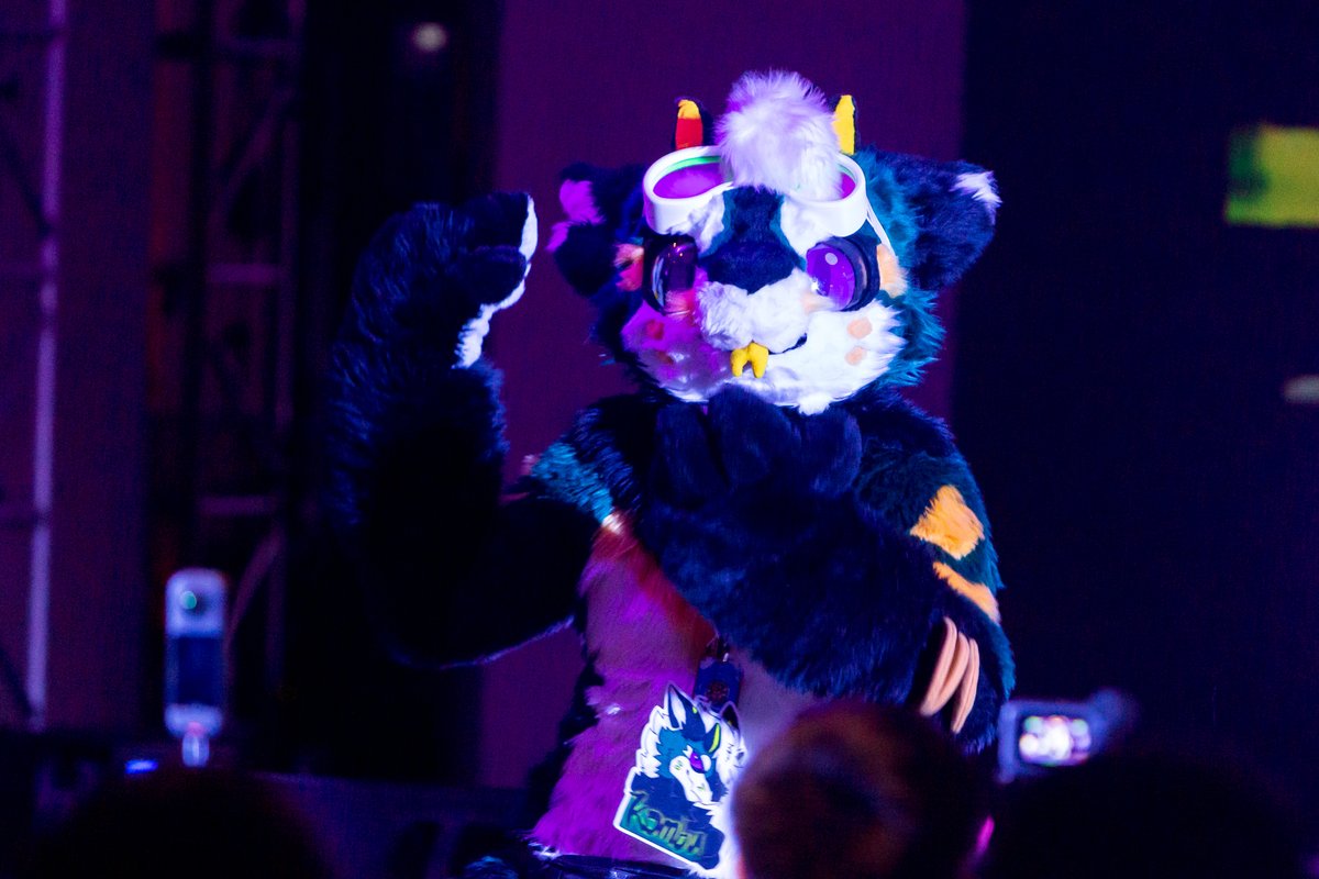 tillrass's tweet photo. ダンス企画では、司会の二匹が踊っていたのが本当可愛かった！
@Kombu_dragon @kmn_norisoba 

#Furum2025 https://t.co/1qZ3AfvXwa
