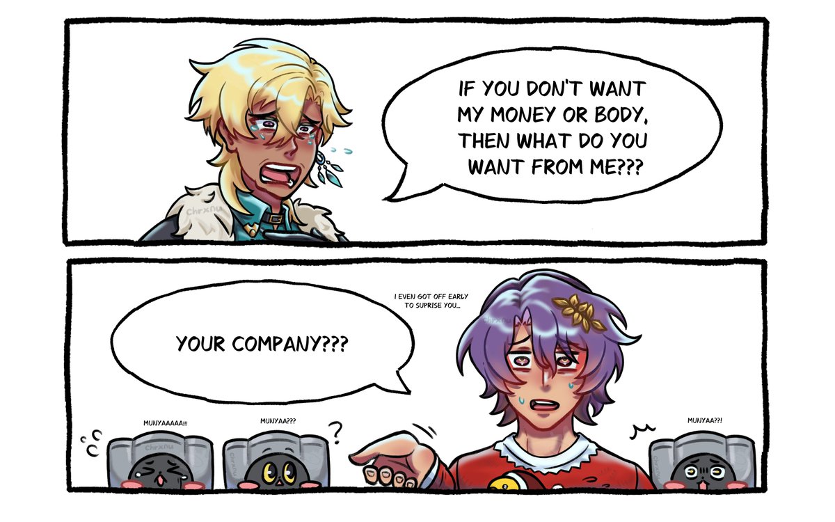 chrxnu's tweet image. Happy holidays from these 2 sillies 😭
#ratiorine #aventio