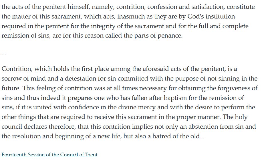 HopkinsEnjoyer's tweet photo. @zackdfilms1 Planning a future sin means you are not contrite. No contrition → not a valid sacramental confession → no seal

From the Council of Trent: https://t.co/QwSvggIFGB