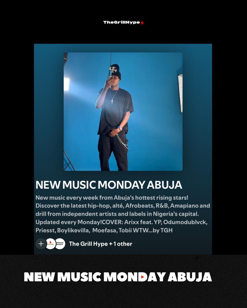 🚨🔥Fresh outta the capital city 

NEW MUSIC MONDAY ABUJA 

WEI NI HAO - <a href="/LifeOfOmoMummy/">OmoMummy 🌟 👽</a> 
Tris - <a href="/ZILLA__OAKS/">ZILLA OAKS</a> 
My hands - <a href="/teeroy_tyobee/">Teeroy Tyobee</a> 
ON GOD - <a href="/The_Daren_FOB/">DarenFOB</a> 
WHO.U - <a href="/88eiyyht/">Eiyyht</a>, <a href="/BeeDeric/">BeeHiVeZ 🐝</a>  
SO OUTTA LOVE - <a href="/official_jo3zy/">JO3ZY</a> 
PRAY - <a href="/yorubad3mon/">OLUWAF3Mi</a> 
AANU - <a href="/BJAY4U_/">GBEDUNACHO🎶</a> 
JEKOMO -