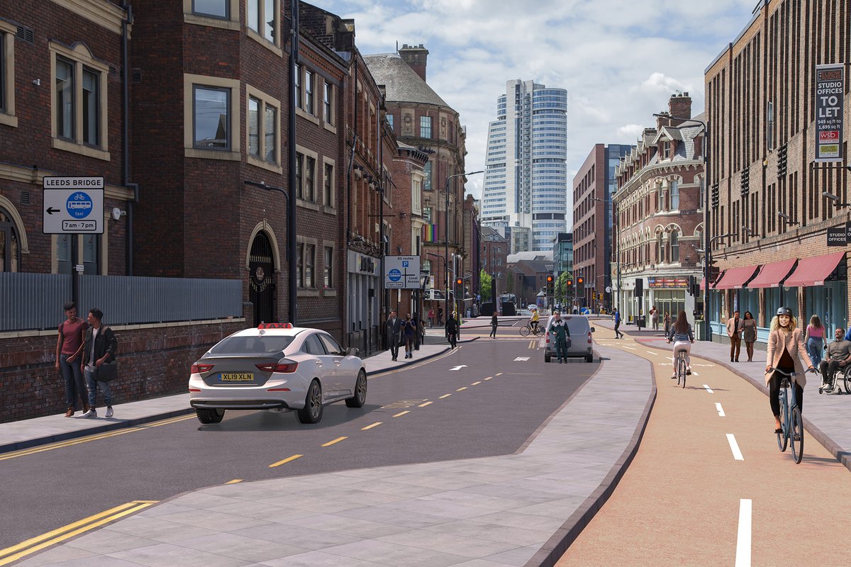 ConnectingLeeds's tweet photo. 🚧 Upcoming construction works in Leeds city centre from 4 Jan 📆  The Leeds City Links scheme will be entering construction in January until early 2027 🚧 

↪️  #PlanAhead by viewing any diversions and road closures at https://t.co/Zm3NP6p2tF https://t.co/3gjMcQGDCQ
