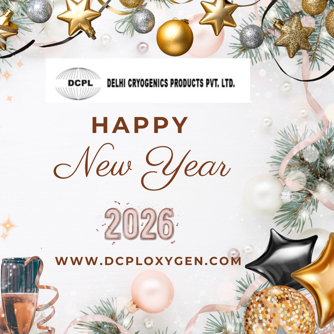 DCPLOxygenPlant's tweet photo. New beginnings bring new opportunities. DCPL – Delhi Cryogenic Products Pvt. Ltd. wishes you a prosperous, safe, and successful New Year. Thank you for trusting us.
#HappyNewYear #DCPL #DCPLOxygen #NewYearGreetings #NewYearWithUs #ProfessionalGreetings #Welcome2026 #NewYearGoals https://t.co/23CTvBHZBH