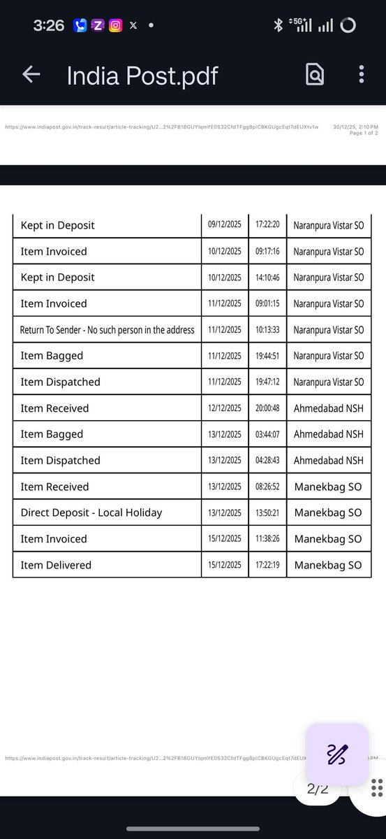 DhudiyaDeep's tweet photo. @OfficialSBICare cheque book was returned from my home. @IndiaPostOffice shows it as “delivered”, but the branch says it has not been received. I have been following up for 15 days with no clear response. I will escalate the matter to higher authorities and the banking ombudsman https://t.co/0LSc8VblD8