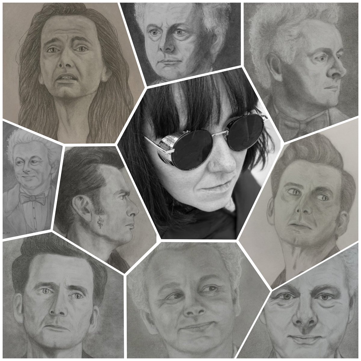 Art VS Artist 2025 : I am proud to make such progress in 7 months from level 0 since June.

#goodomens #crowley #aziraphale