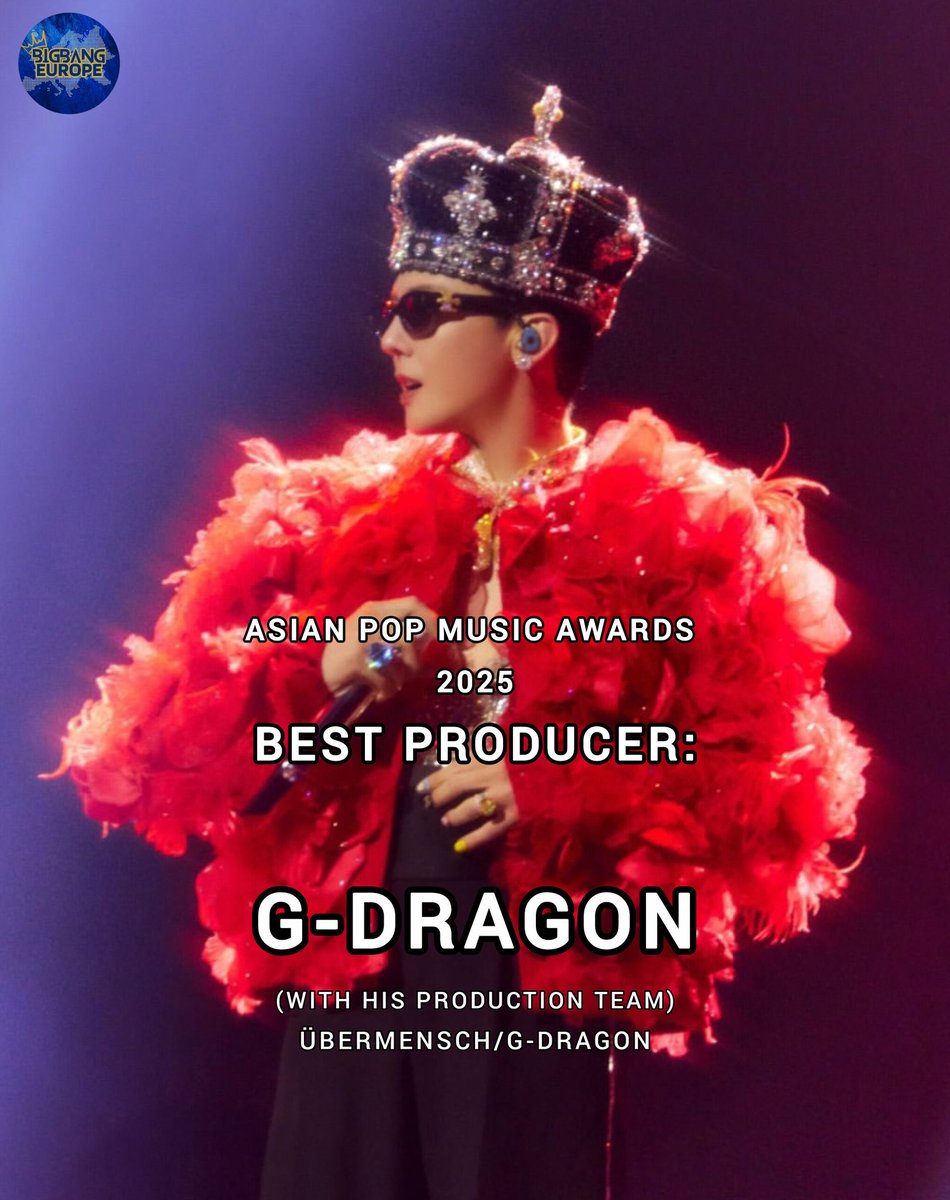 Congratulations to G-Dragon for winning 