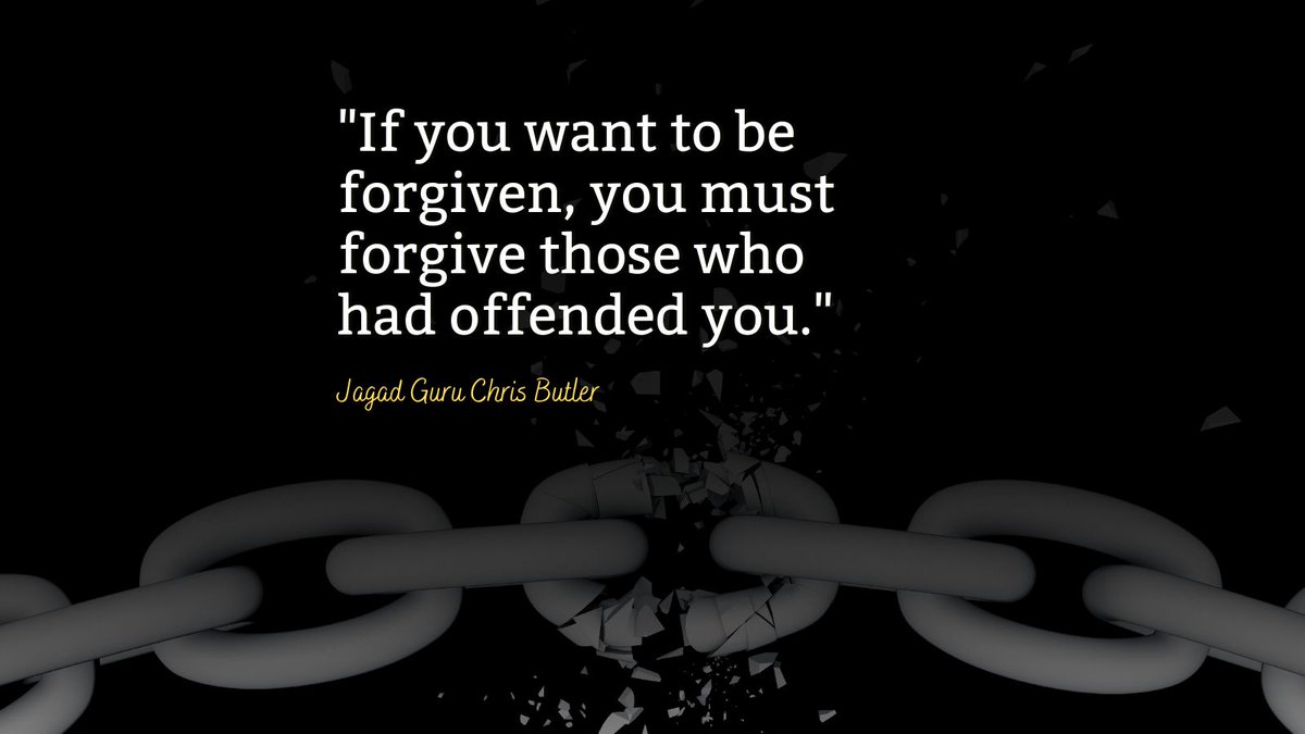 JGChrisButler's tweet photo. Quote by Jagad Guru Chris Butler explains that true forgiveness is essential for inner peace and receiving forgiveness from others.

#forgiveness https://t.co/MfSdz8ciT2