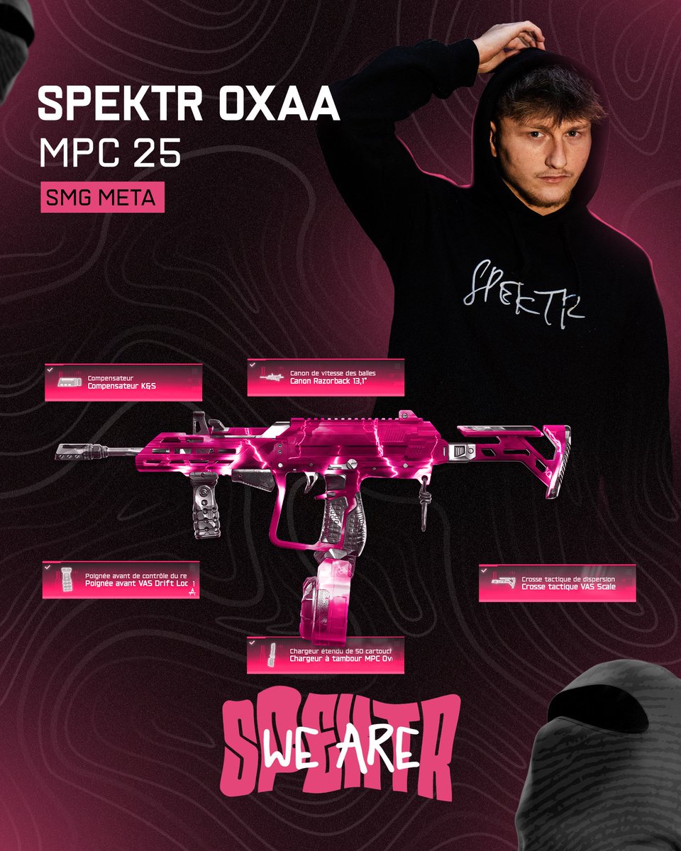 Pour bien finir l’année , la SMG de <a href="/Oxaa_/">Oxaa</a> pour slay la résurgence comme un Chef 🥷🏴

- Mobilité + ⚡️
- TTK 💥

Plus de classes sur notre discord ⬇️