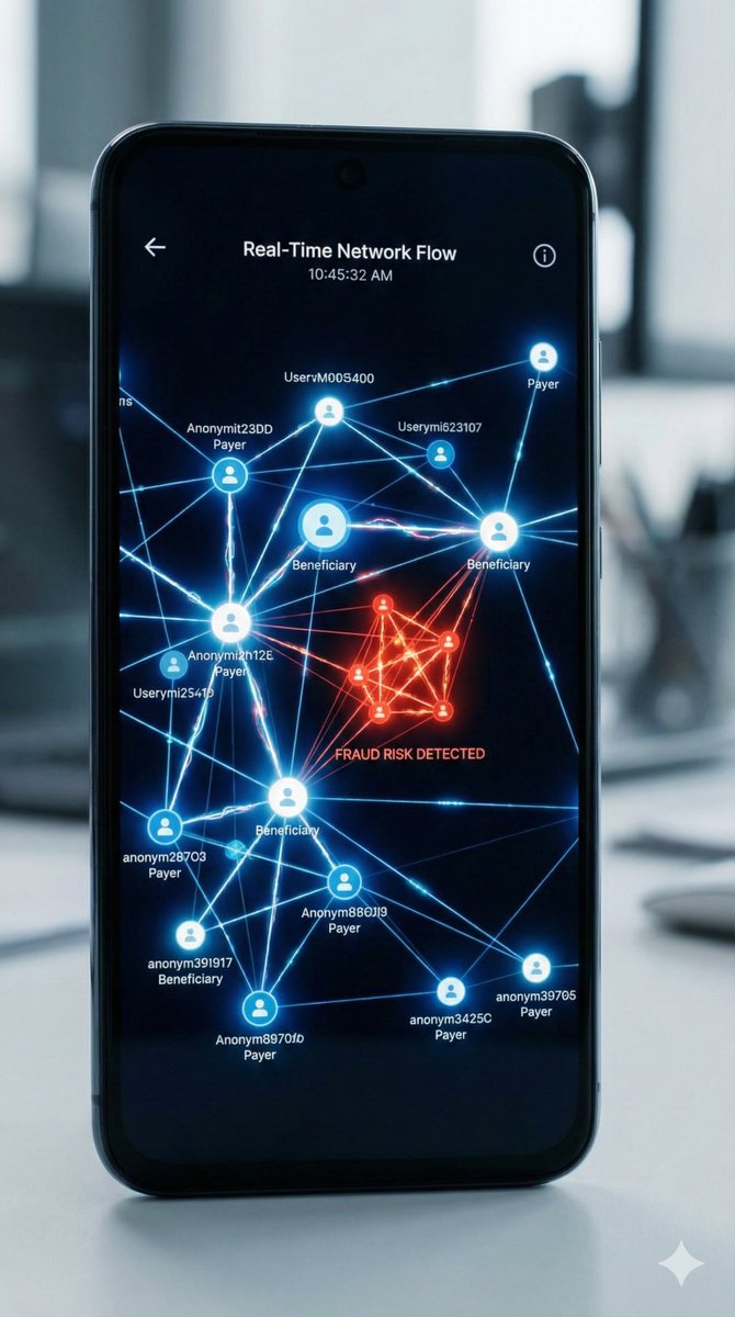 idyc360's tweet photo. Fraud isn’t transactional anymore; it’s networked.
If you only score individual payments, you miss coordinated payer–beneficiary behaviour hiding in plain sight.
Real-time network intelligence is the future of fraud detection.

#FraudDetection, #FinCrime, #FinTech @GoI_MeitY https://t.co/3usLr9FpZR