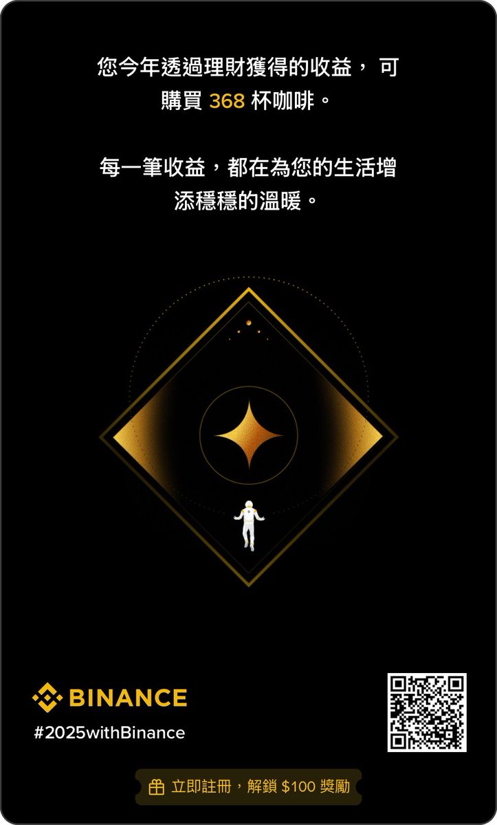 感謝幣安每天請我喝一杯咖啡💜 #2025withBinance