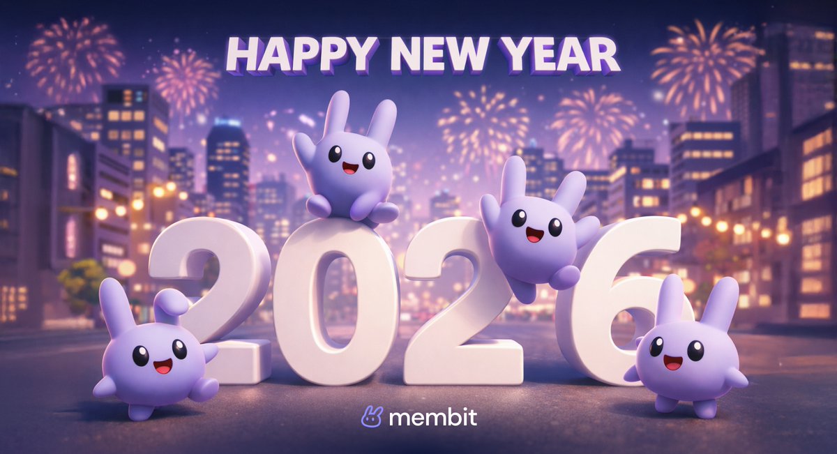 membit_ai's tweet photo. Happy New Year 2026! 🎉

Membit just gave you +1 point for seeing this post.

Keep scrolling 😉

GMembit! https://t.co/UeqHOeDG0H