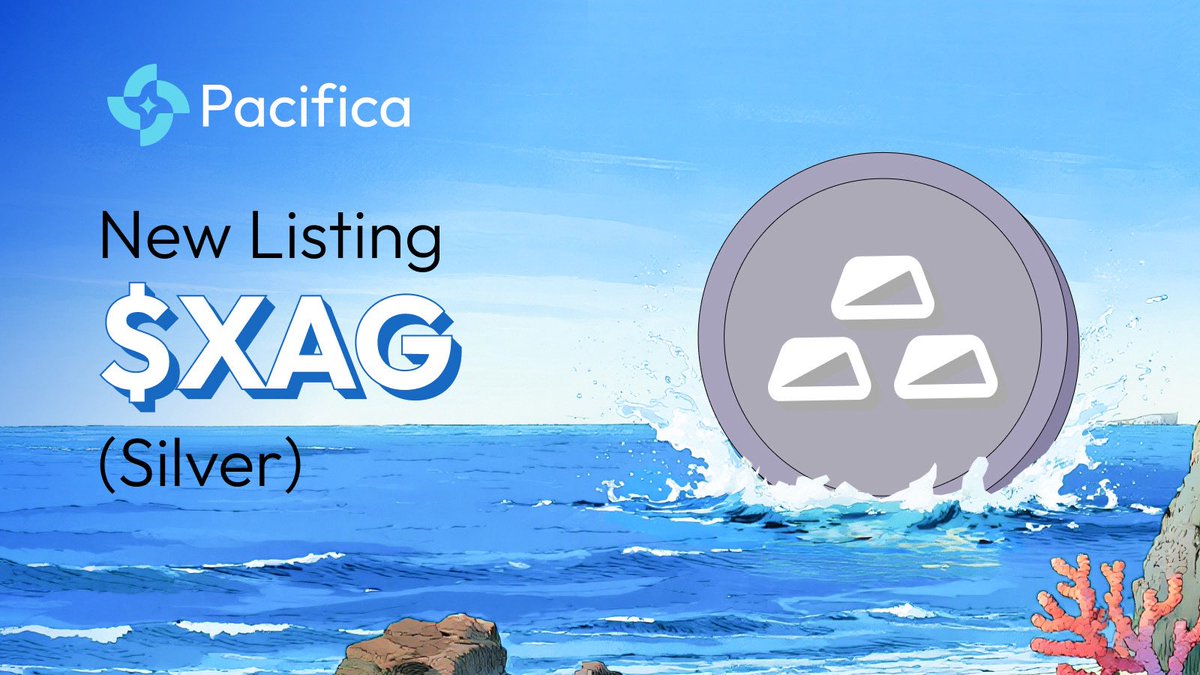 $XAG (Silver) perps now live on Pacifica.

Trade $XAG with up to 10x leverage, 24/7. 

Start trading: app.pacifica.fi/trade/XAG
