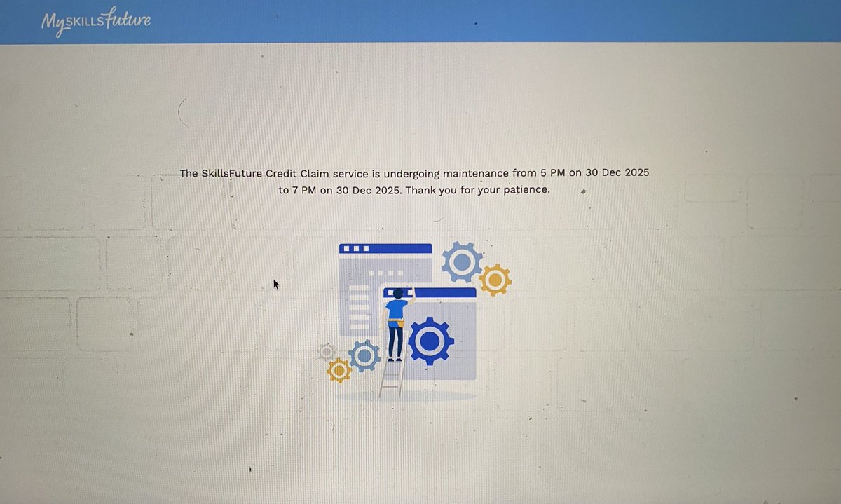 senkobento's tweet photo. Skillsfuture portal down as procrastinators rush to use their expiring free $.
Coursera and their local partner probably the biggest beneficiary. https://t.co/qbnZjnsvth