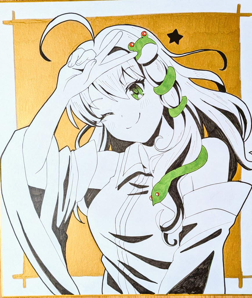 佐伯ソラ先生 コミケ限定色紙 なんか、よく知らないけど僕の手元に3個サインあるんですよね 8回目の