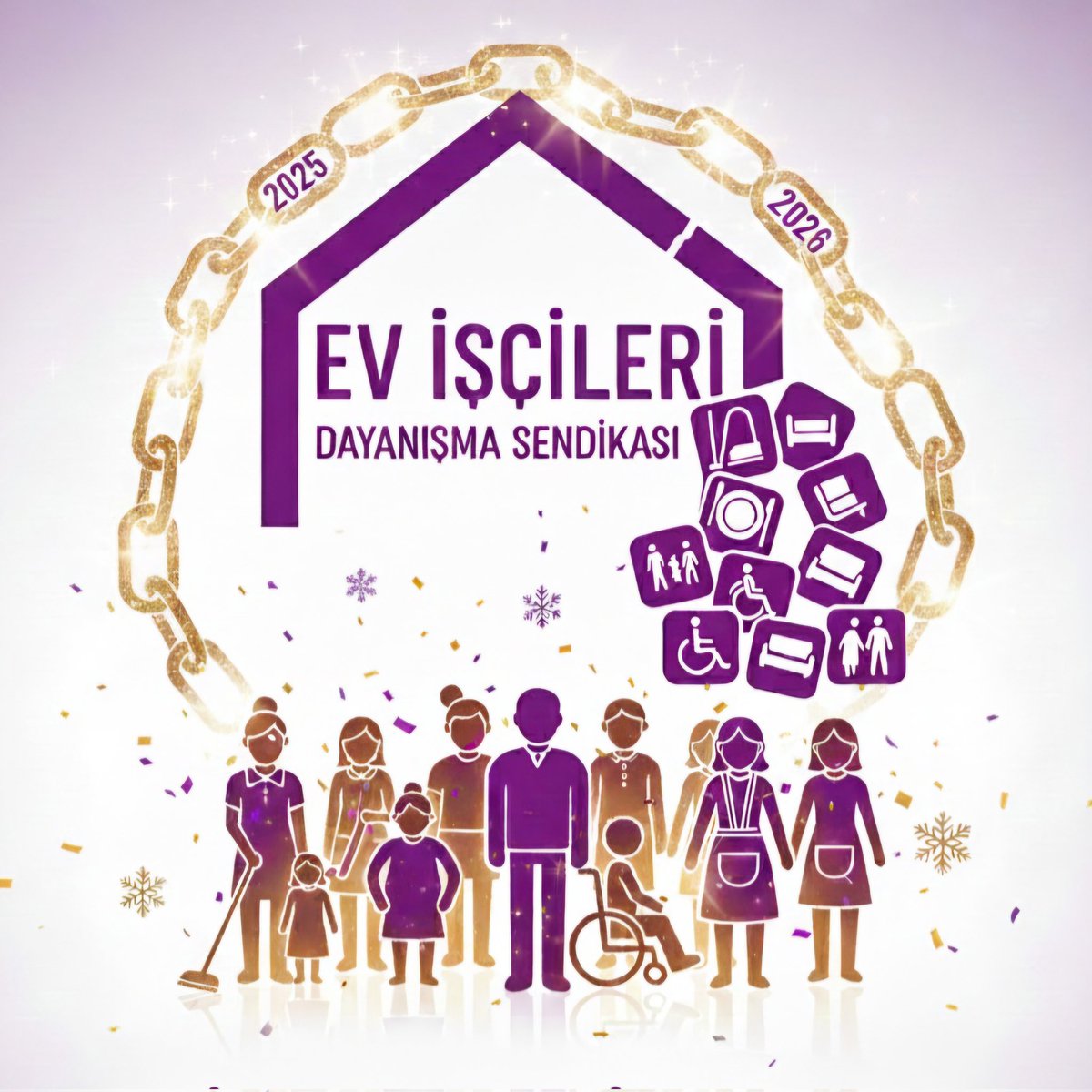 2025'te yükü taşıdık, 2026'da zinciri aşıyoruz. Ev işi iştir ev işçisi işçidir. Umut örgütlü mücadelededir... Mücadele süreklidir... 2026 yılının emeğin ve adaletin yılı olması dileğiyle....
#Evİşçileri
#Kadınİşçiler
#Güvenceliİş
#SosyalAdalet
#Eşitlik
#ZincirleriKırıyoruz