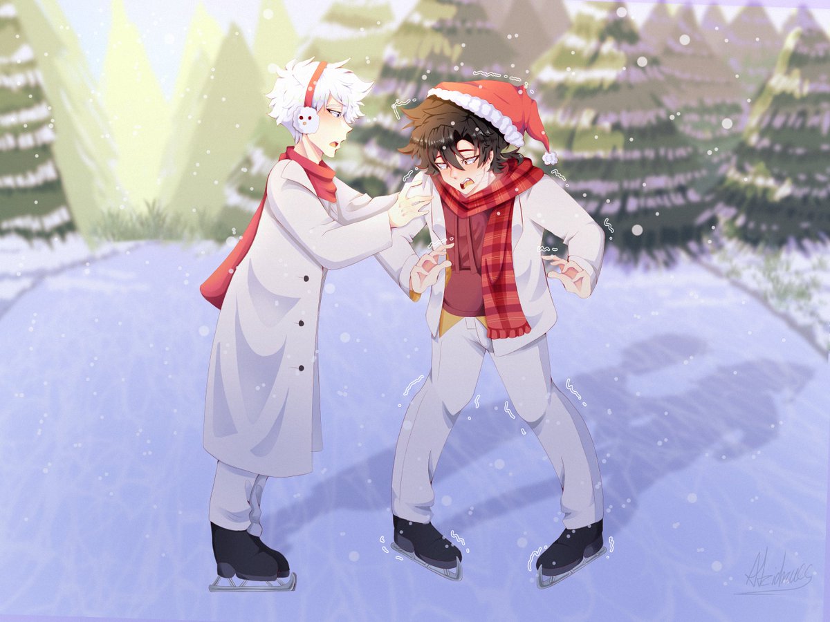 AtziDraws's tweet photo. Day 1: Ice skating
#ShiguangFluffWeekWE #LinkClick #shiguangdailiren #Shiguang #luguang #ChengXiaoshi #sgdr https://t.co/K471d4ClEs