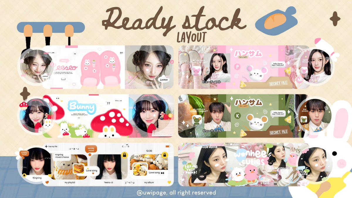 layoutuwi's tweet image. ❤️ : help repost? PROMO new year &amp;amp; 1.1

halo ꒰ᐢ⸝⸝⸝ᐢ꒱⸒⸒ aku bawa 38 layout ready stock harganya 5k-10k (avail sponsor) promo berlaku tgl 30 desember - 03 januari, untuk detail layout &amp;amp; harga bisa cek di bawah˖ yuk jajan🍀 ୨ৎ
#zonauang