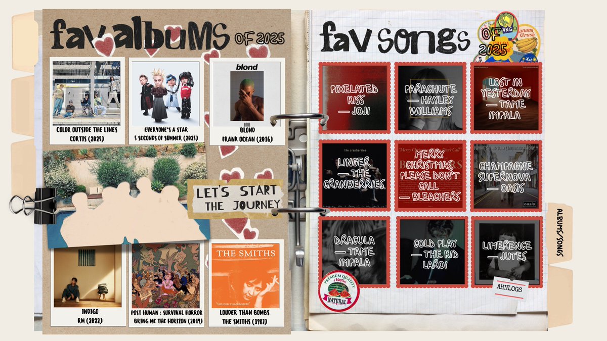 ahnlogs's tweet image. 📓⟣ es! 2025 media wrapped.