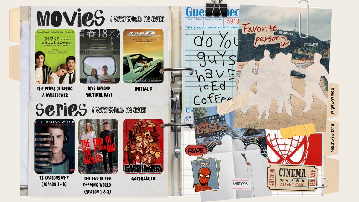 ahnlogs's tweet image. 📓⟣ es! 2025 media wrapped.