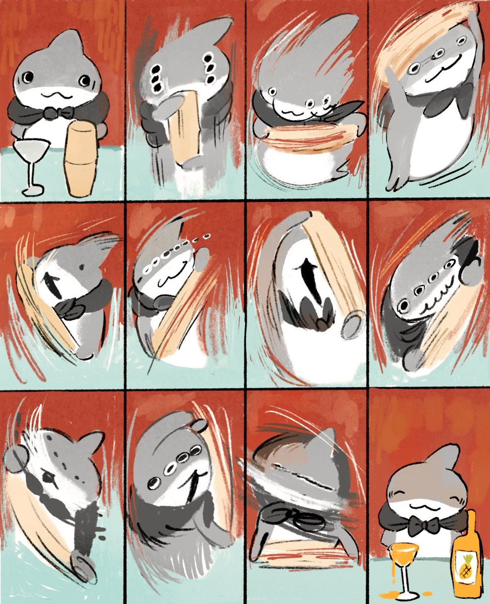 Penguinbox1's tweet image. パインジュースづくり