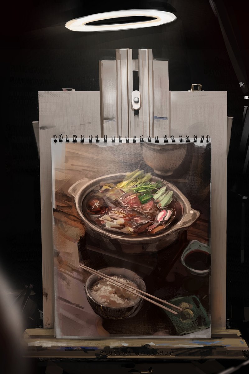 dont zoom in

digital painting of a pic of a traditional looking painting  done digitally sitting on my easel, on clip studio paint