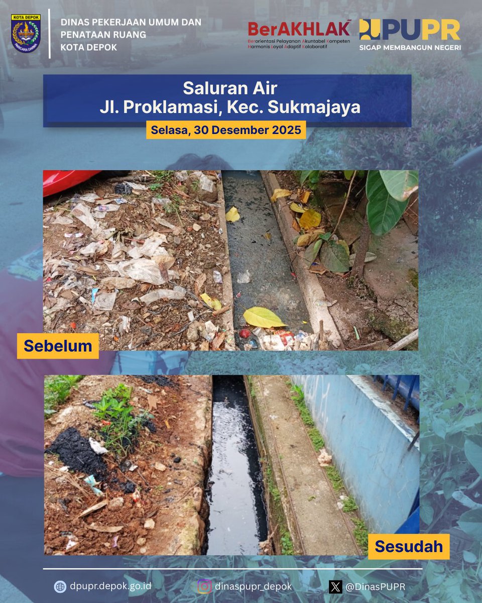 DINAS PUPR KOTA DEPOK tweet media