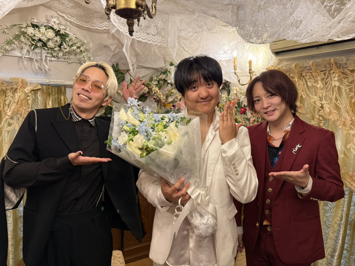 charisma3nin's tweet image. 結婚おめでとう。栗谷さん。