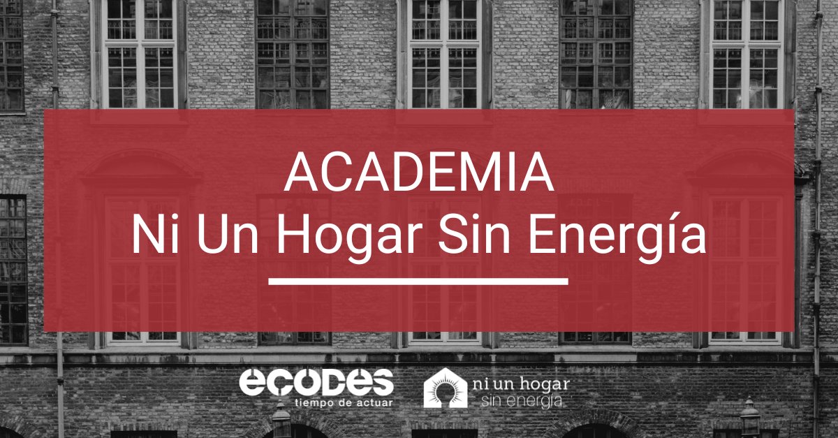 ecodes's tweet image. 🎓¿Todavía no conoces la Academia Ni Un Hogar Sin Energía? Formación #online y #gratuita para profesionales que acompañan a familias en situación de vulnerabilidad energética: trabajadores sociales, sanitarios y voluntariado.

Regístrate: formacion.ecodes.org
➕Info: