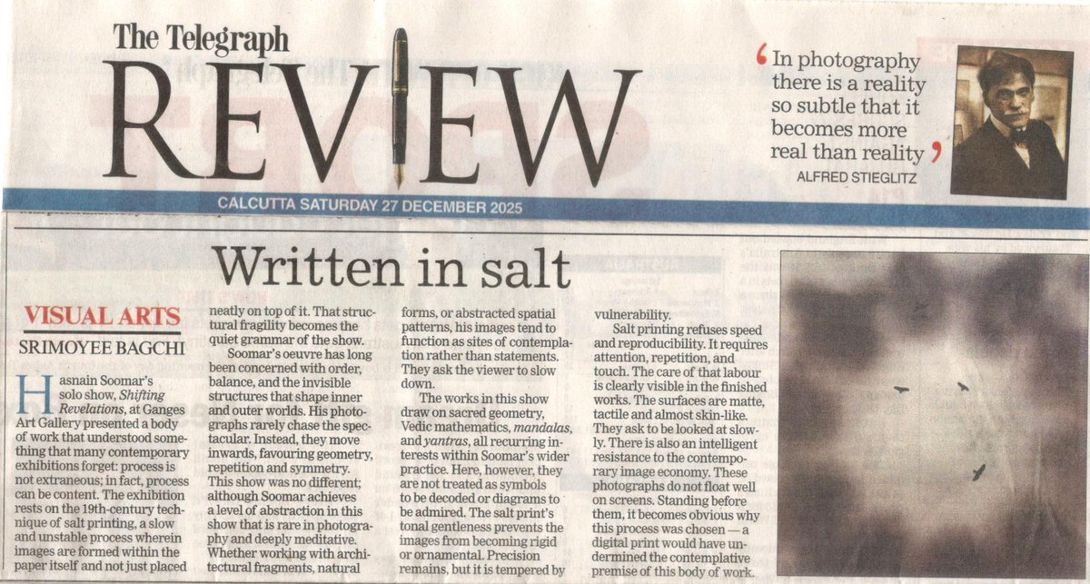 Ganges_Art's tweet photo. A relevant review of Hasnain Soomar's Photography Show " SHIFTING REVELATIONS " by Srimoyee Bagchi at The Telegraph

https://t.co/UgcIhAsQMH https://t.co/pSe2MaiJRH
