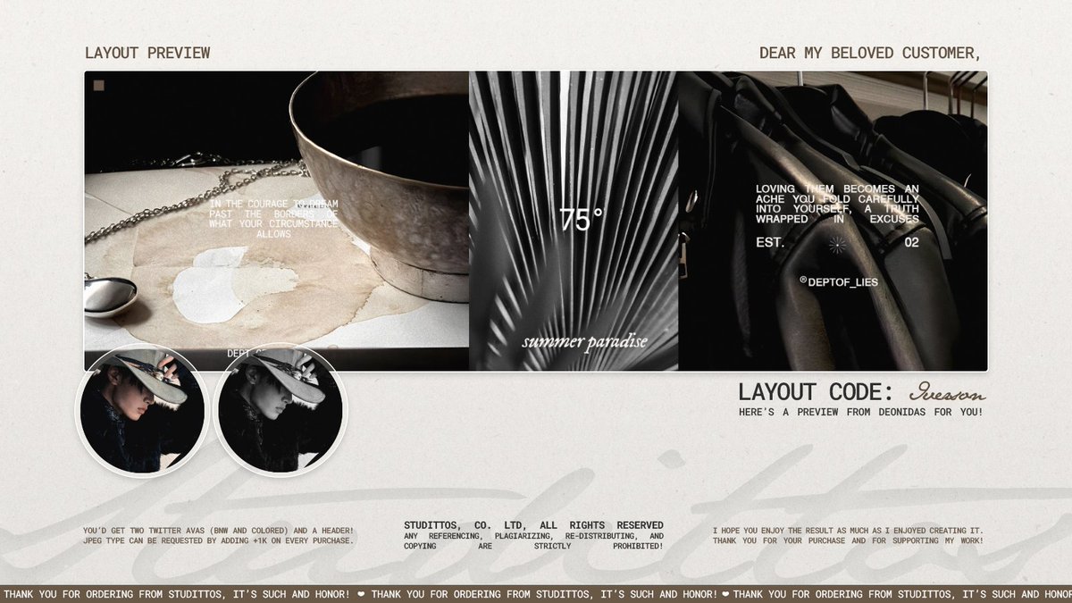 Studittos's tweet image. Help me to RT/REPOST this?

Selamat sore! Aku membawa dua READY STOCK untuk katalog 'IVERSON' dengan muse SUNGHOON ENHYPEN yang bisa langsung kalian take melalui DM, ya!

📩: via DM!
💵: 7k/each, FREE RE-TEXT!

#zonauang #zonaba #zonabu