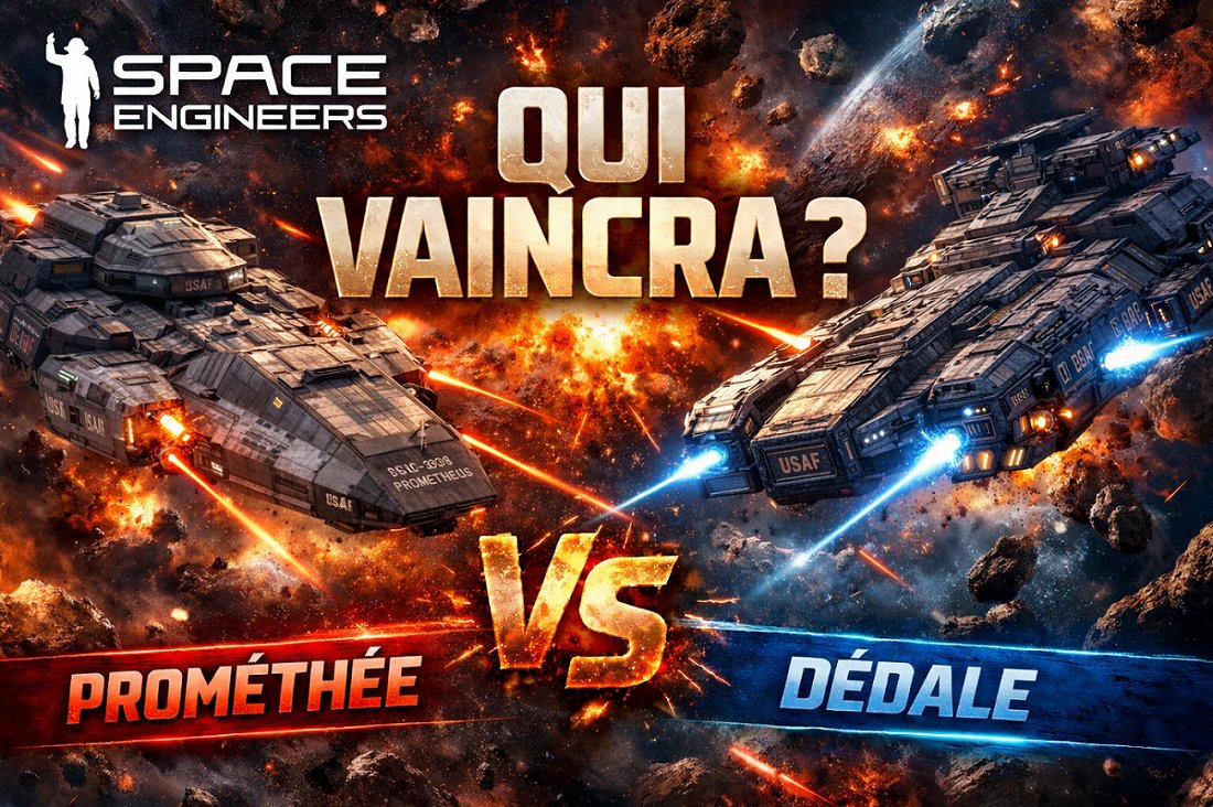 WillyGmod's tweet photo. Bonjour tout le monde, en cette période de fête, je vous propose une petite vidéo fun qui décidera du prochain vaisseau que je construirais en live, have fun 😀

==> [SPACE ENGINEERS : BONUS] Lequel des deux vaincra (Prométhée vs Dédale) ! En FR et HD : https://t.co/QUYgpMGbyu https://t.co/ArQ9AmU3OS