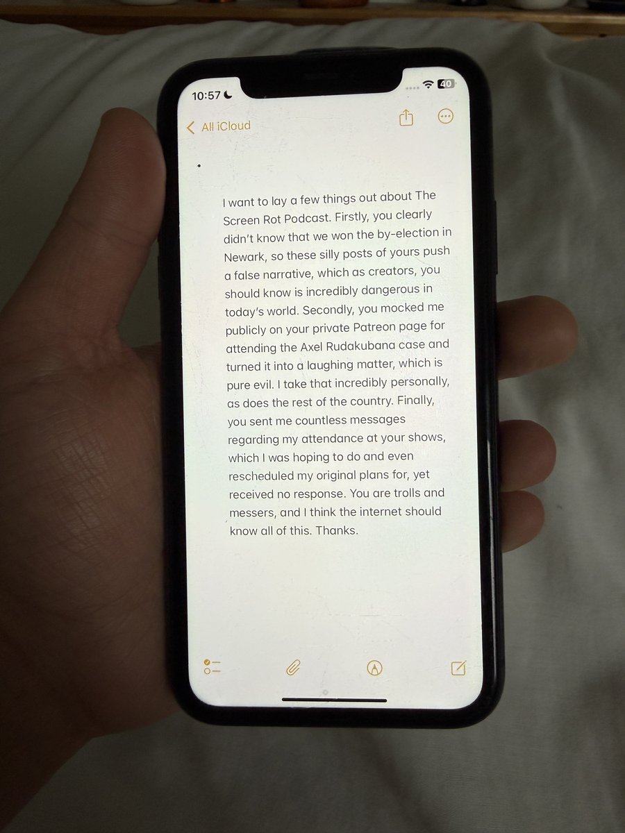 RoworthJack's tweet image. I want to lay a few things out about @screenrotpod, as they are pushing a fake narrative. I’ve attached a picture below, as X doesn’t allow me to type more than a certain number of characters.