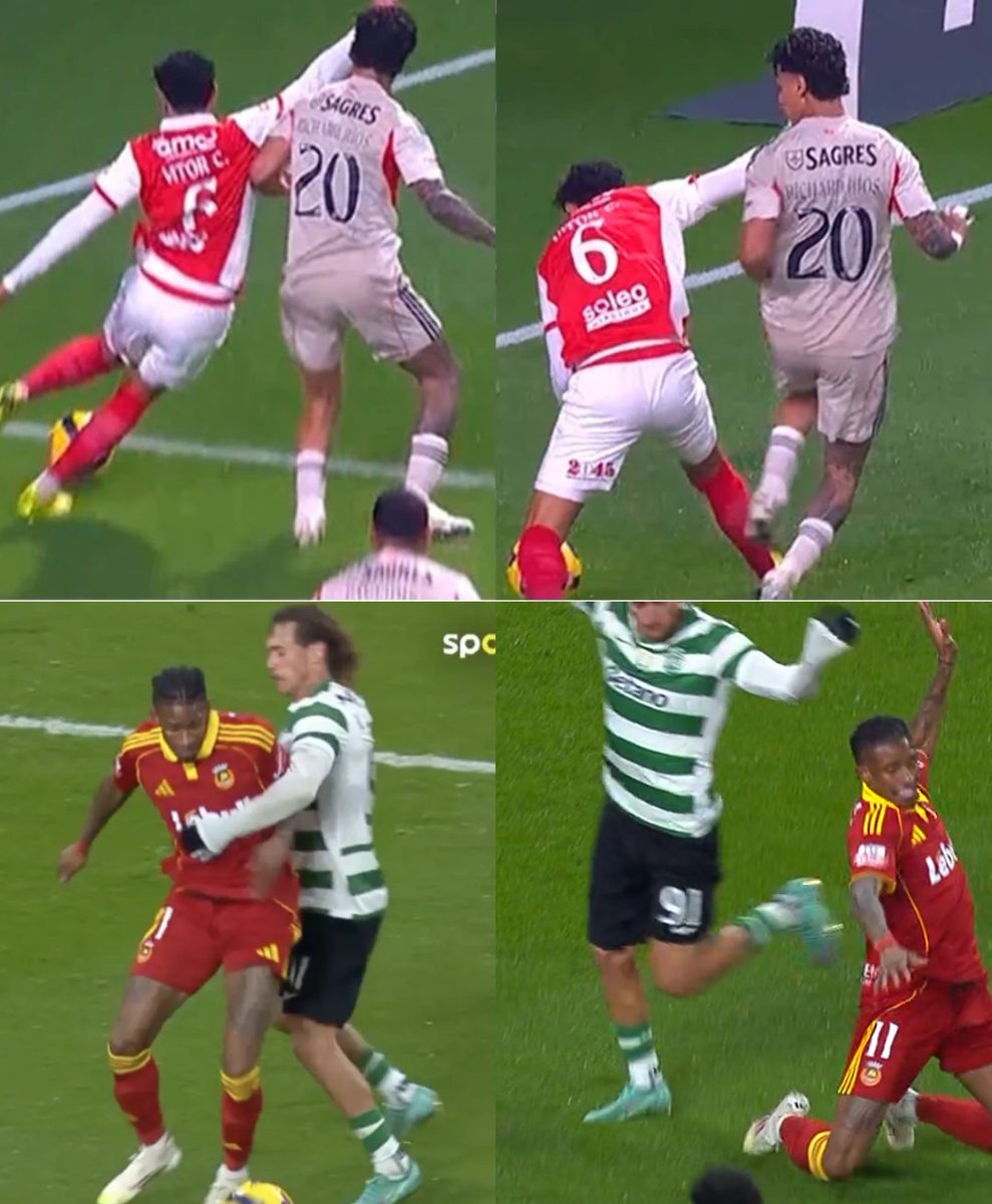 Já ninguém pede critérios iguais, pede-se apenas que não gozem com quem paga para  ver futebol.

No jogo do Benfica, anulam um golo limpo, mas também, o que esperar de João Gonçalves? O mesmo artista que inventou um canto para o Sporting roubar dois pontos ao Santa Clara. E com