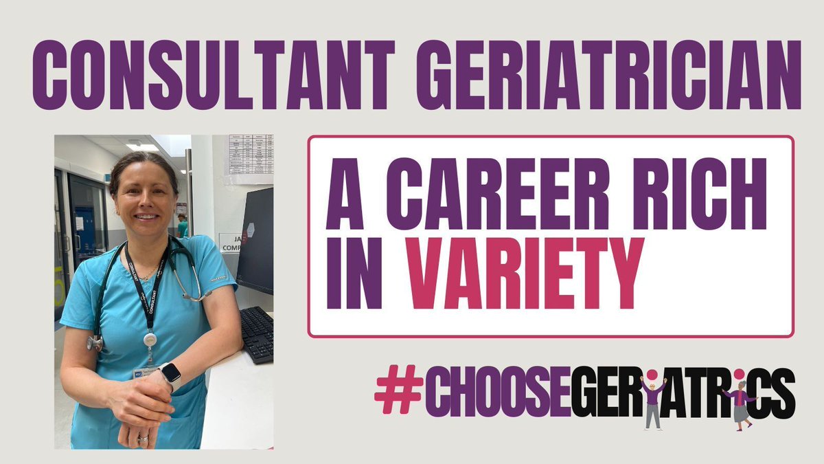 GeriSoc's tweet photo. Dr Rajvir Kahlon, an ST5 in Geriatric Medicine, wrote a #ChooseGeriatrics blog about consultant geriatrician, Dr Elaine Nelson, showcasing the variety of work involved in a career in geriatrics. 

https://t.co/WJkahewkoX https://t.co/X7dCRJridF