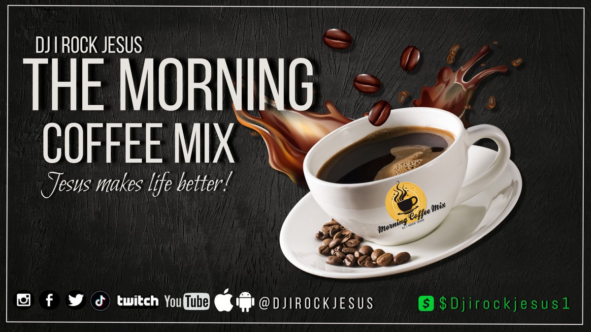 Start your day on a high note with DJ I Rock Jesus' Morning Coffee Mix! This uplifting blend is designed to set your morning right with soulful gospel and smooth grooves. Live Now 
mixcloud.com/live/djirockje…