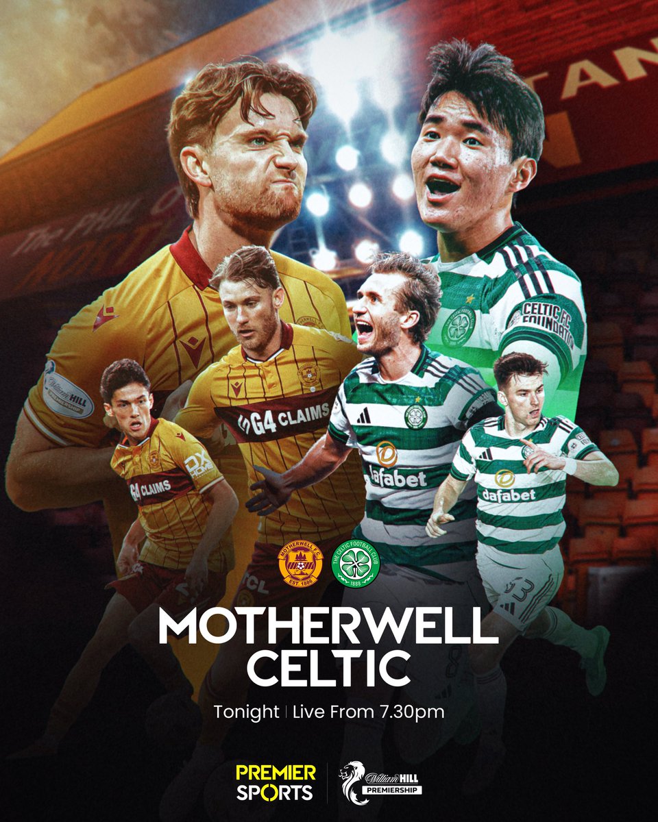 An intriguing clash under the Fir Park lights tonight 🙌

Tune in for Motherwell v Celtic live from 7.30pm on Premier Sports 1 📺