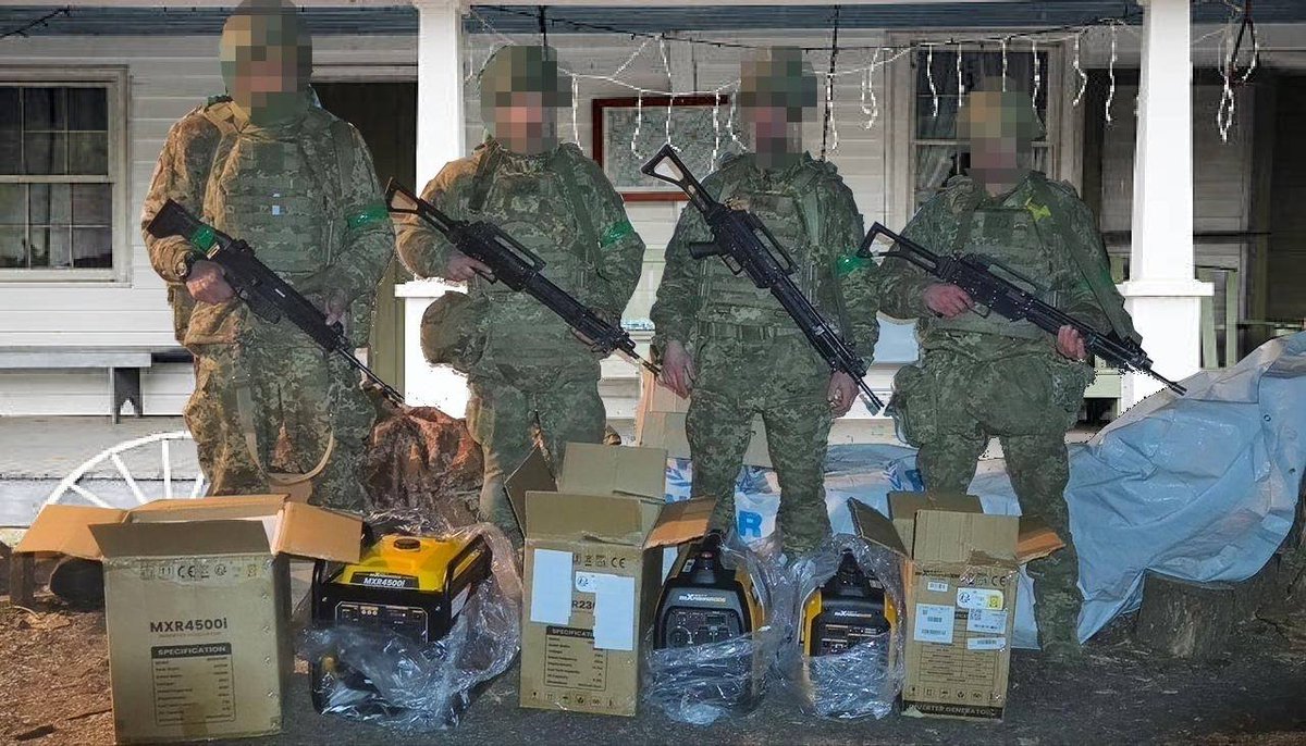 UkraineAidOps's tweet image. Our defenders from the 79th Air Assault Brigade (background of the picture altered for security) received from us several generators from our previous "Energy" Fundraiser⚡️

Thanks to your contributions, the energy supply of this unit is now saved🫡