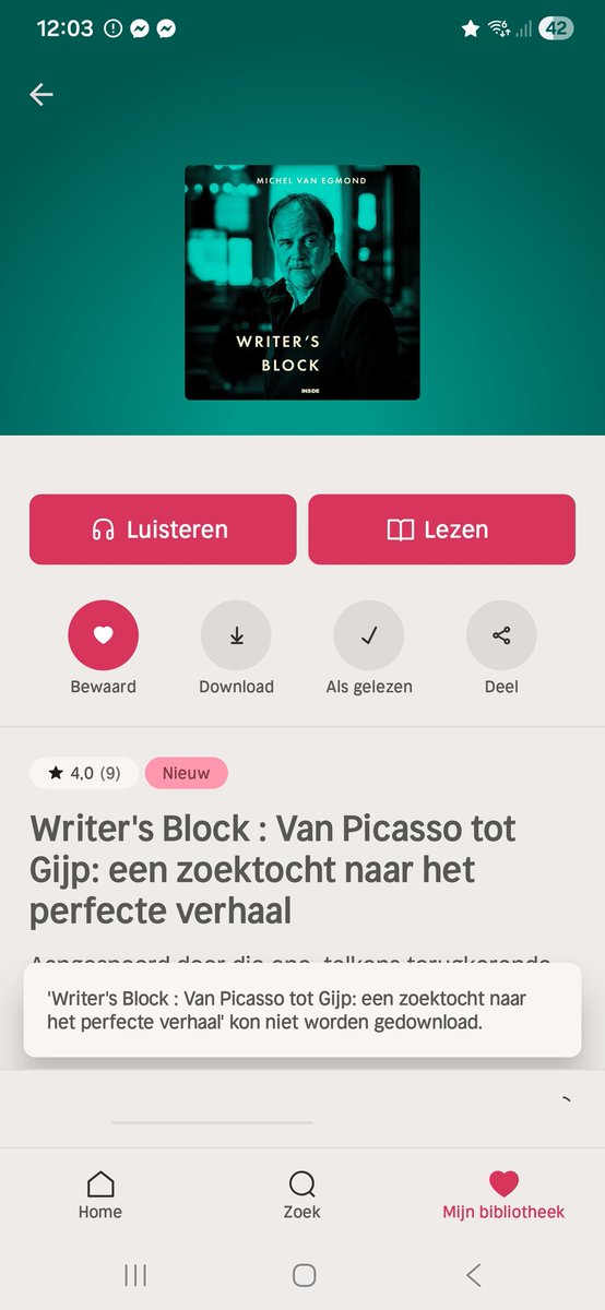 Helemaal klaar om de #pageturner van de #bestseller auteur <a href="/VanEgmond1968/">Michel van Egmond</a> te luisteren krijg je dit... Dat wordt een lange rit in stilte want alle <a href="/Dickvoormekaar2/">Dick Voormekaar Podcast</a> afl. Zijn beluisterd 🥹😱