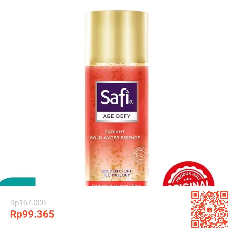 AjulSenjul's tweet photo. ‼️DISKON‼️
Safi radiant gold water essence lagi diskon di watson official, cek di keranjang no.2 ya 💕
 #Infodiskon
 #Shopeevideo 

🛒https://t.co/PUejjpQ3UF https://t.co/zzm42uuGUx