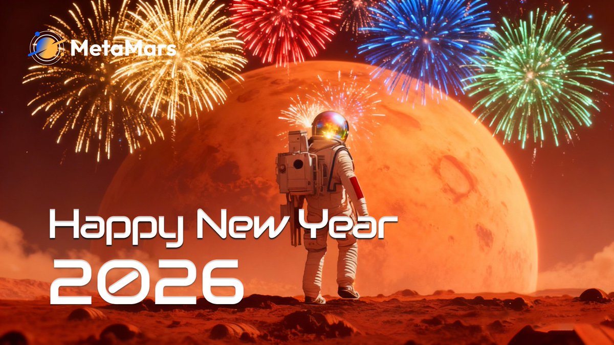 MetaMars_global's tweet photo. ⚖️ Cheers to a prosperous 2026! Happy New Year with MetaMars💰
#Prosperity2026 #Web3Wealth https://t.co/R6fibX6D8t