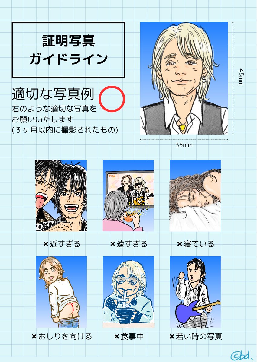 最新写真(ノーグラサン挑戦)以外を過去絵括りで作成してみました