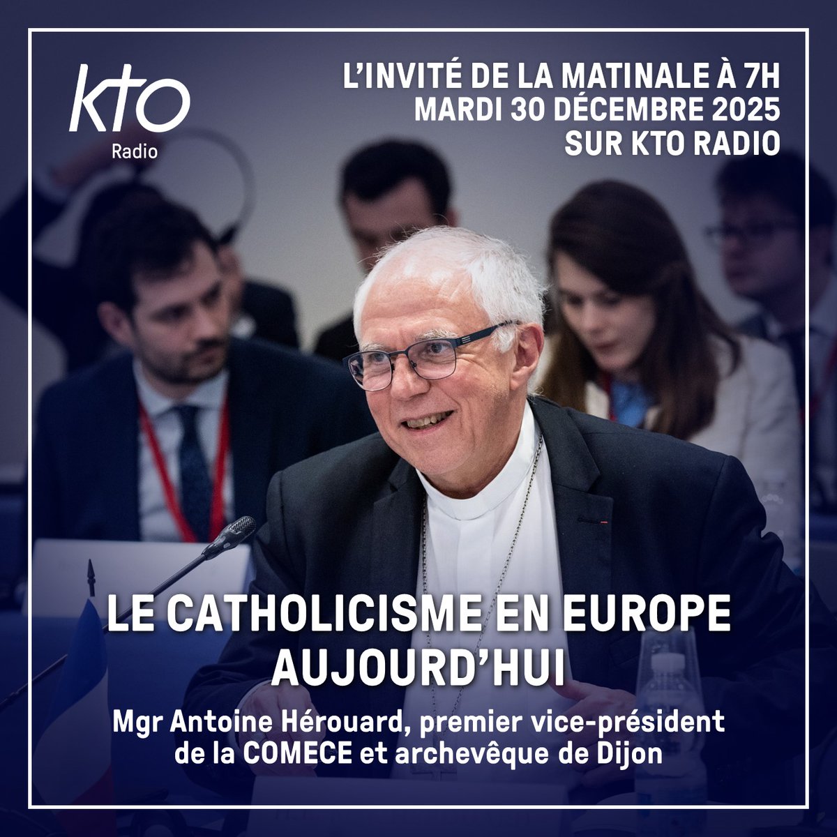 Les statistiques du #Vatican révèlent une légère hausse du nombre de catholiques européens en 2023 : +750 000. Que révèlent ces chiffres ?

👉 Mgr Antoine Hérouard (<a href="/DiocesedeDijon/">Diocese de Dijon</a>) décrypte les transformations du catholicisme européen : ktoradio.com/podcasts/linvi…

<a href="/ComeceEu/">The Catholic Church in the EU</a>